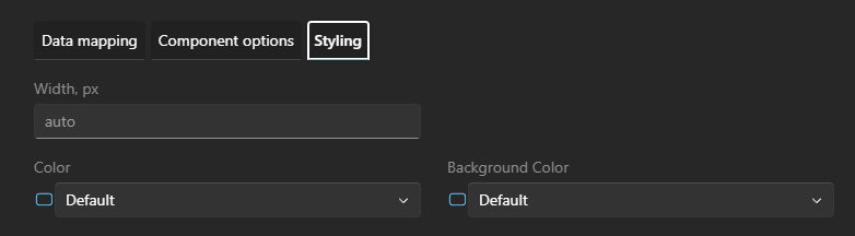 Space view column manage style